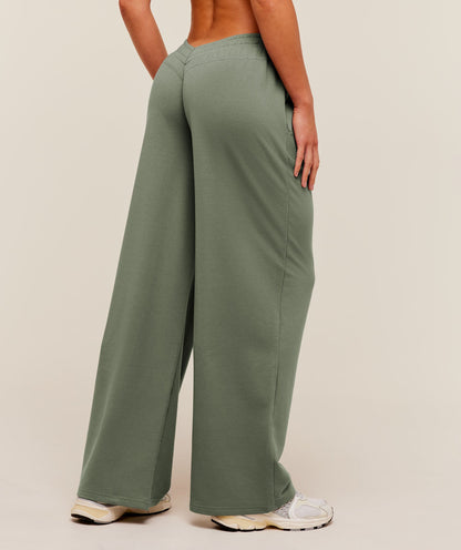 Women's Gymshark Lifting Dipped Waistband Pants Unit Green