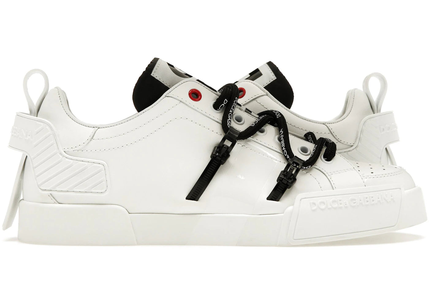 Dolce & Gabbana Portofino Strapped White Black