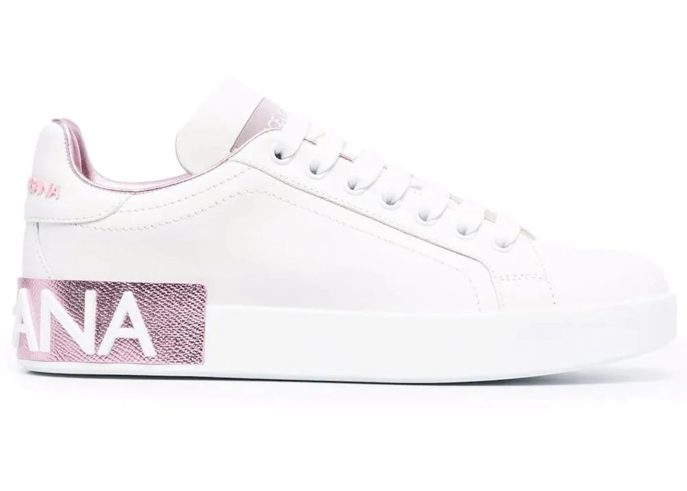 Dolce & Gabbana Portofino White Metallic Pink (Women'S)