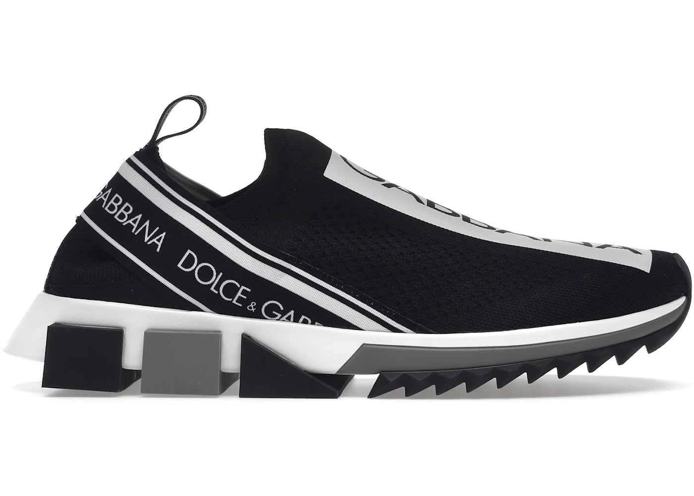 Dolce & Gabbana Sorrento Logo Slip On Black White (Women'S)