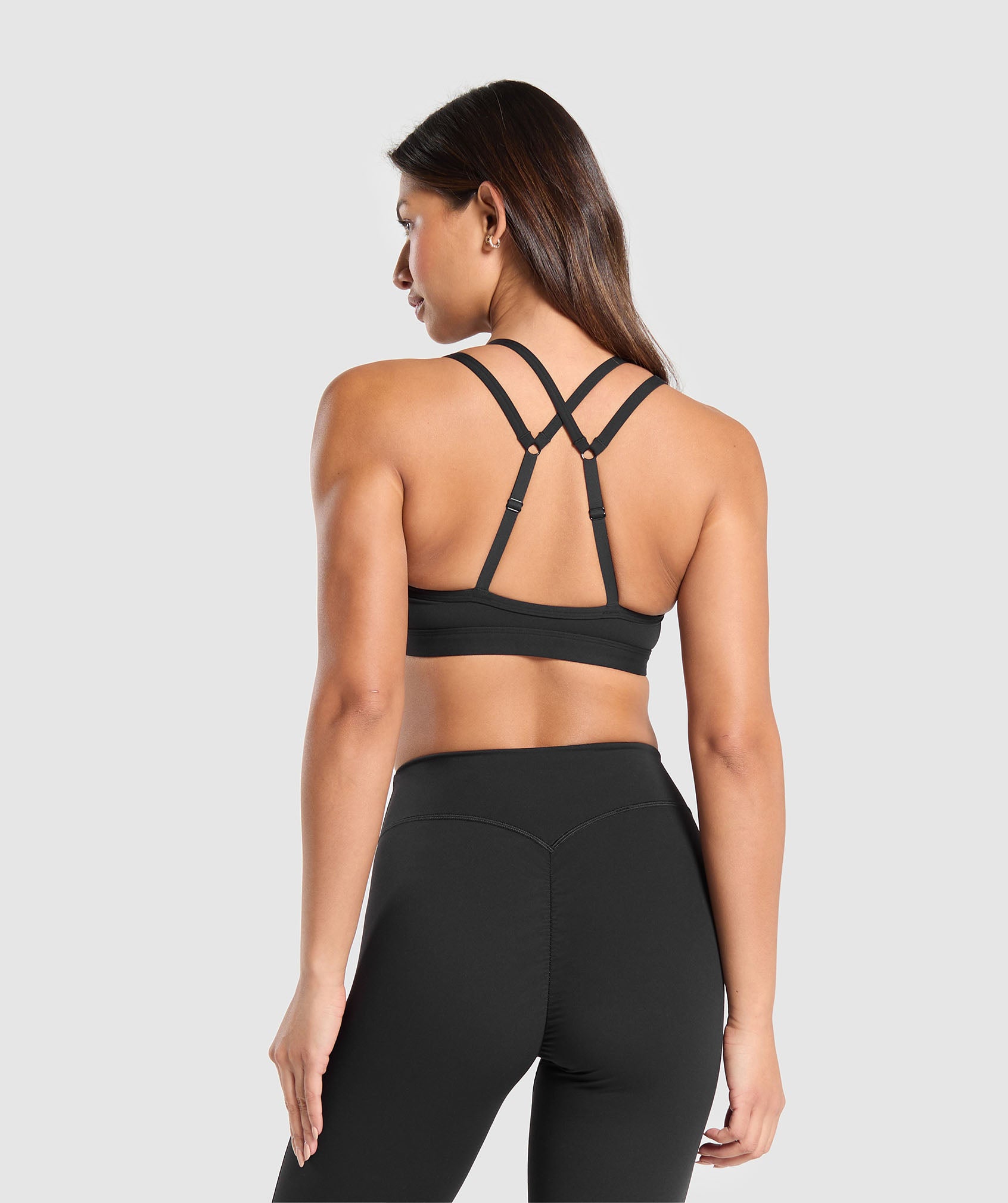 Women's Gymshark Double Up Sports Bra Black