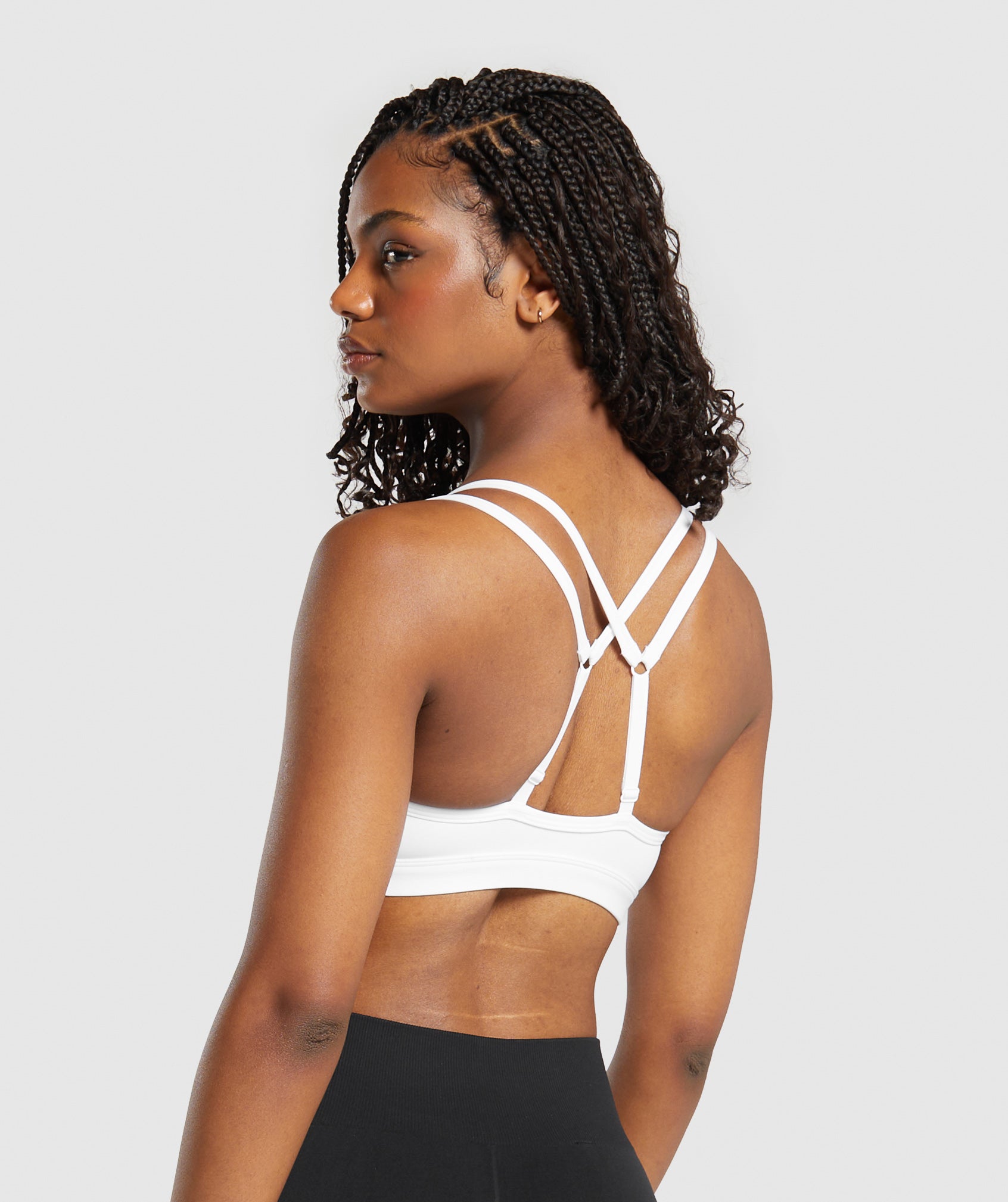 Women's Gymshark Double Up Sports Bra White