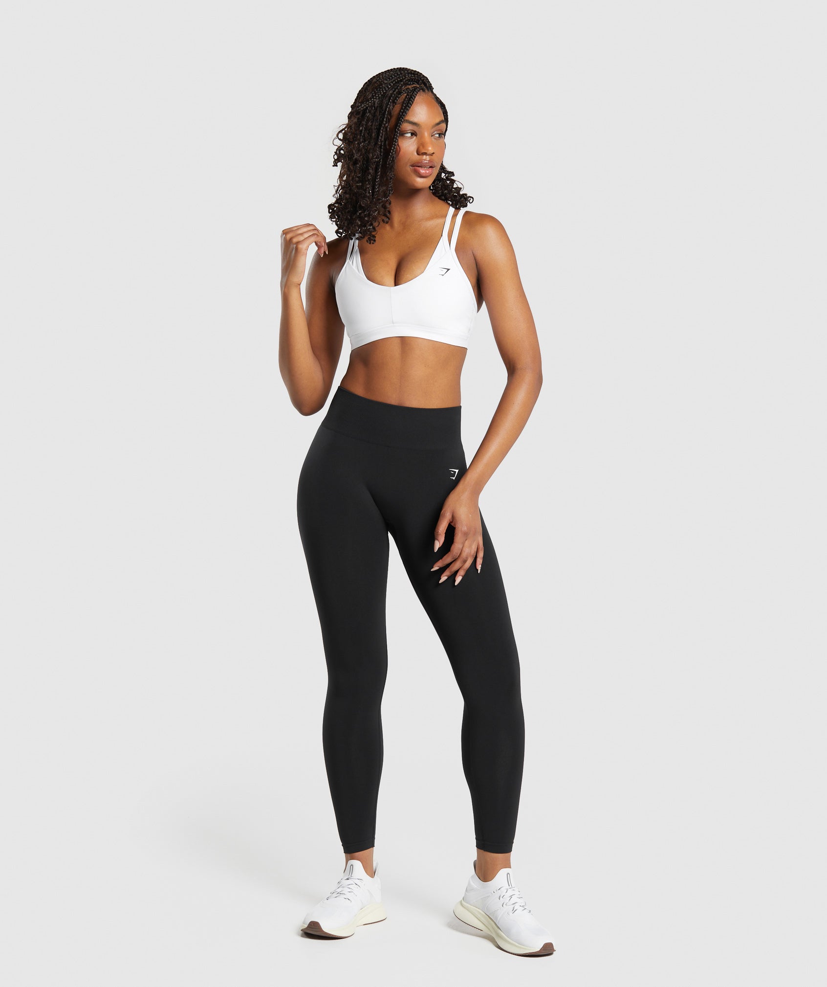 Women's Gymshark Double Up Sports Bra White