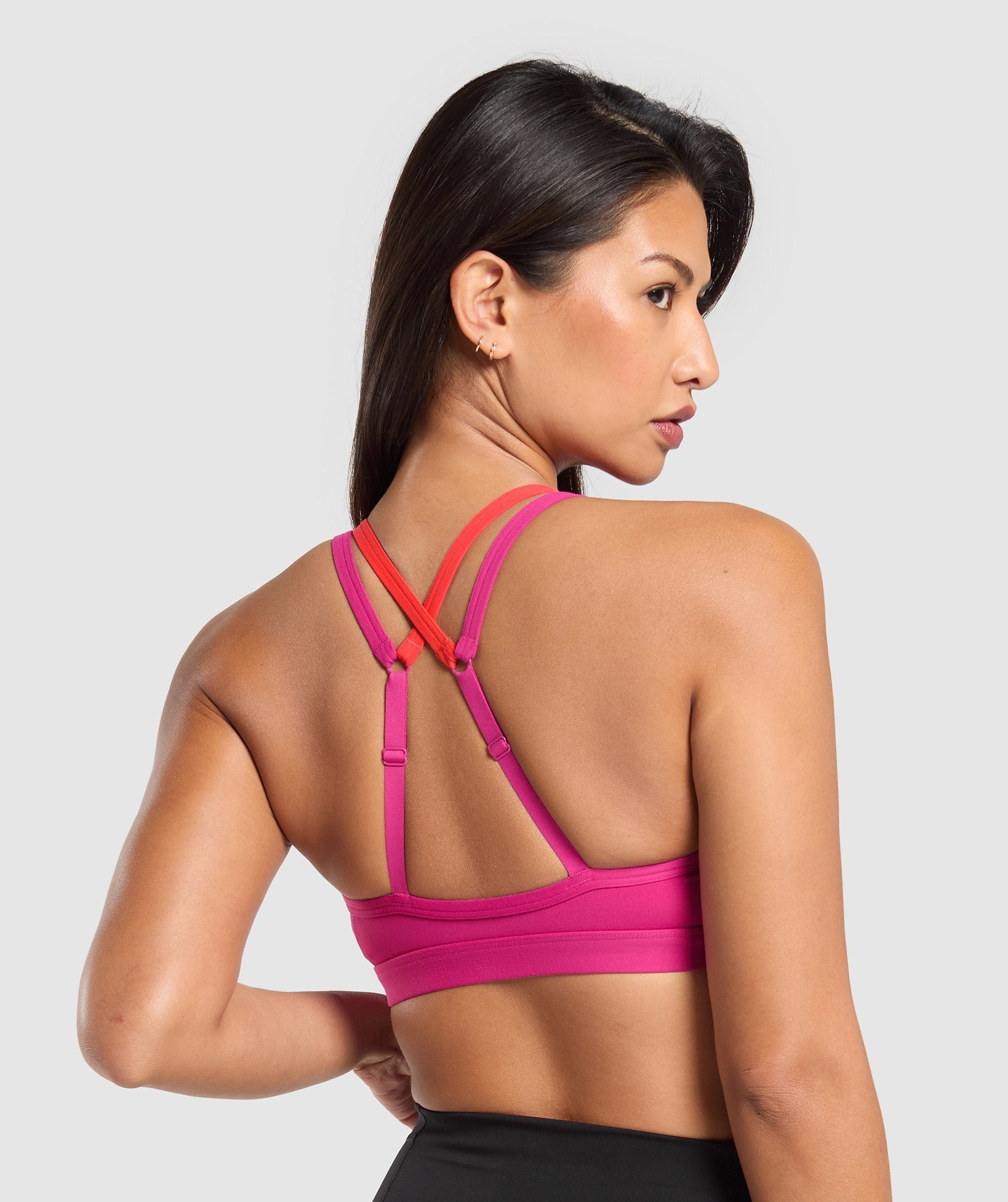 Women's Gymshark Double Up Sports Bra Winning Pink