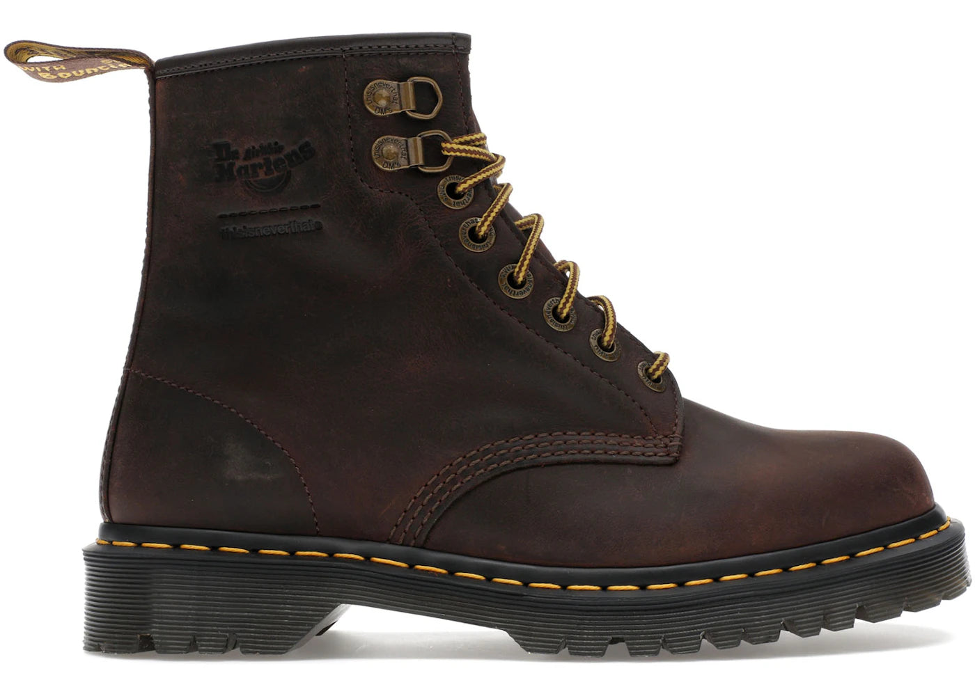 dr. martens 1460 lace up boot thisisneverthat black brown