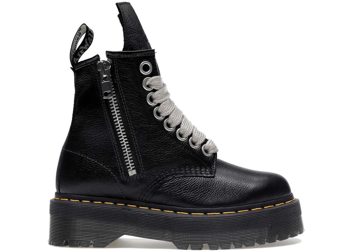 dr. martens 1460 quad leather platform boot rick owens