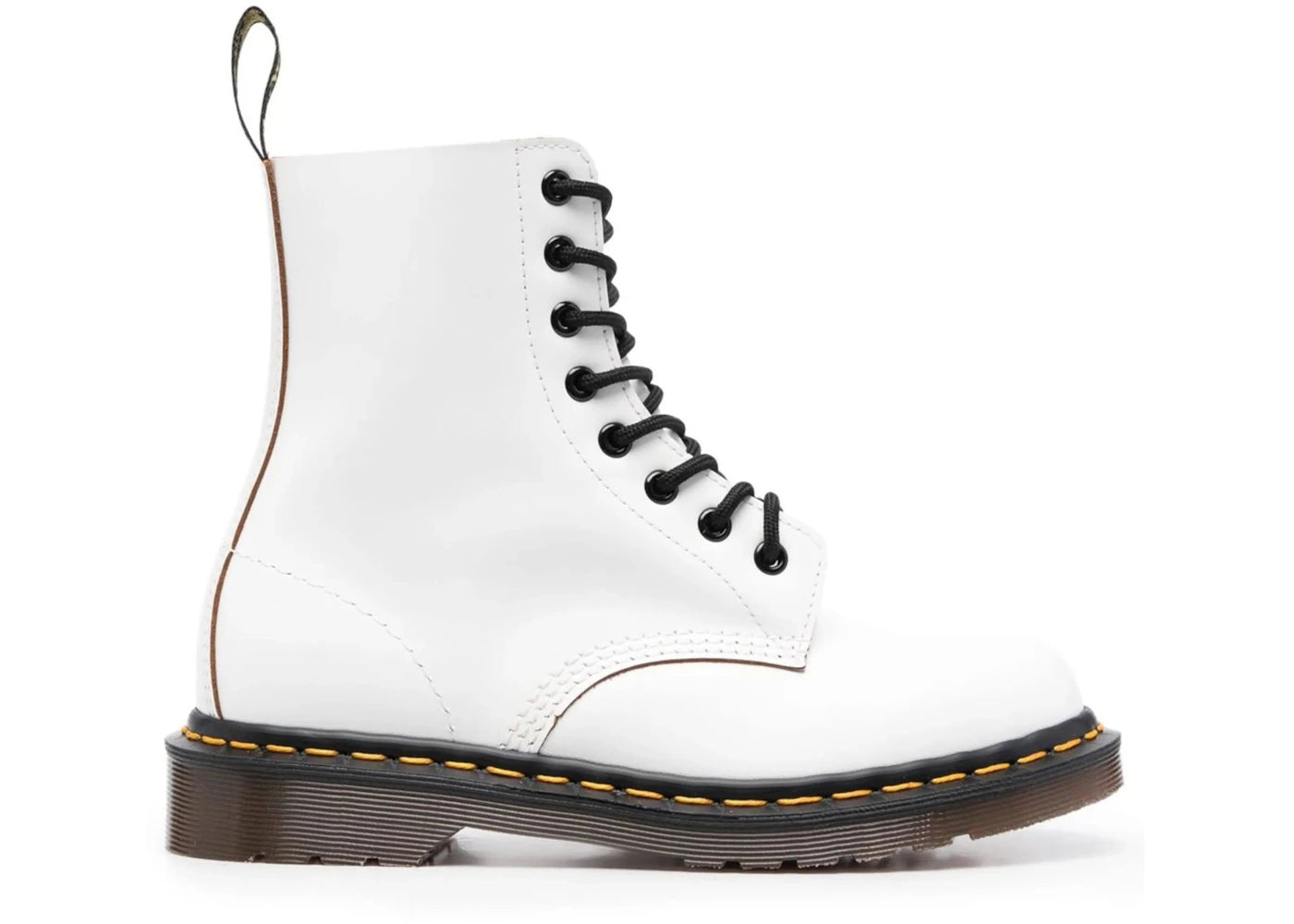 dr. martens 1460 vintage lace up boots white quilon