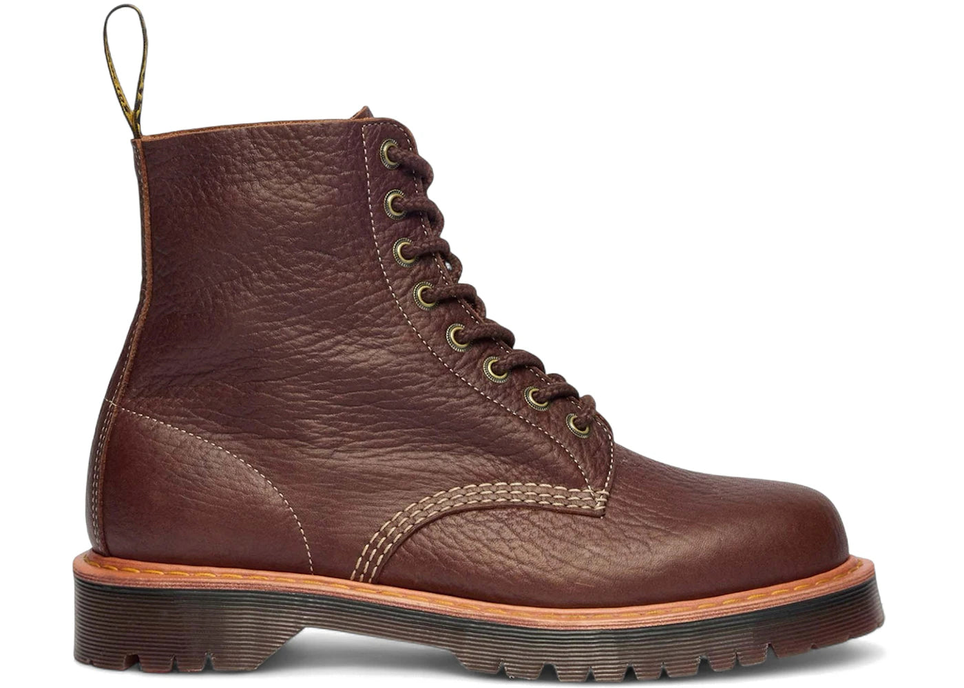 Dr. Martens 1460 Wild Grain Leather Boots Sepia Brown