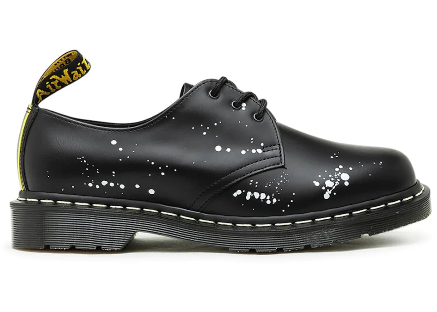 dr. martens 1461 3-eye made in england neighborhood paint splatter