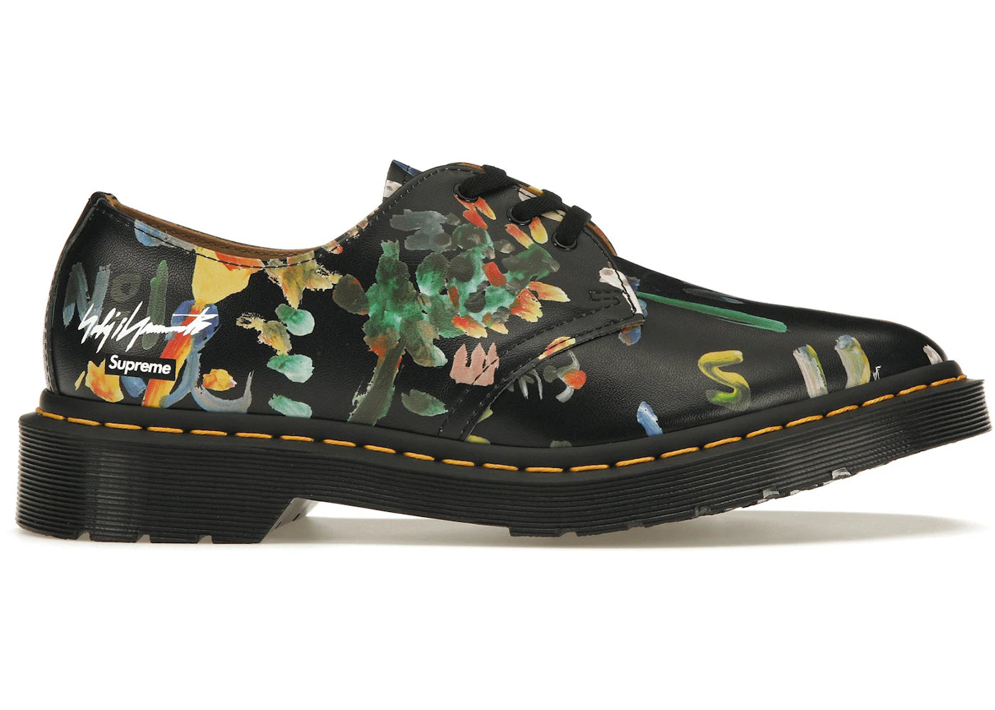 dr. martens 1461 3-eye supreme yohji yamamoto black
