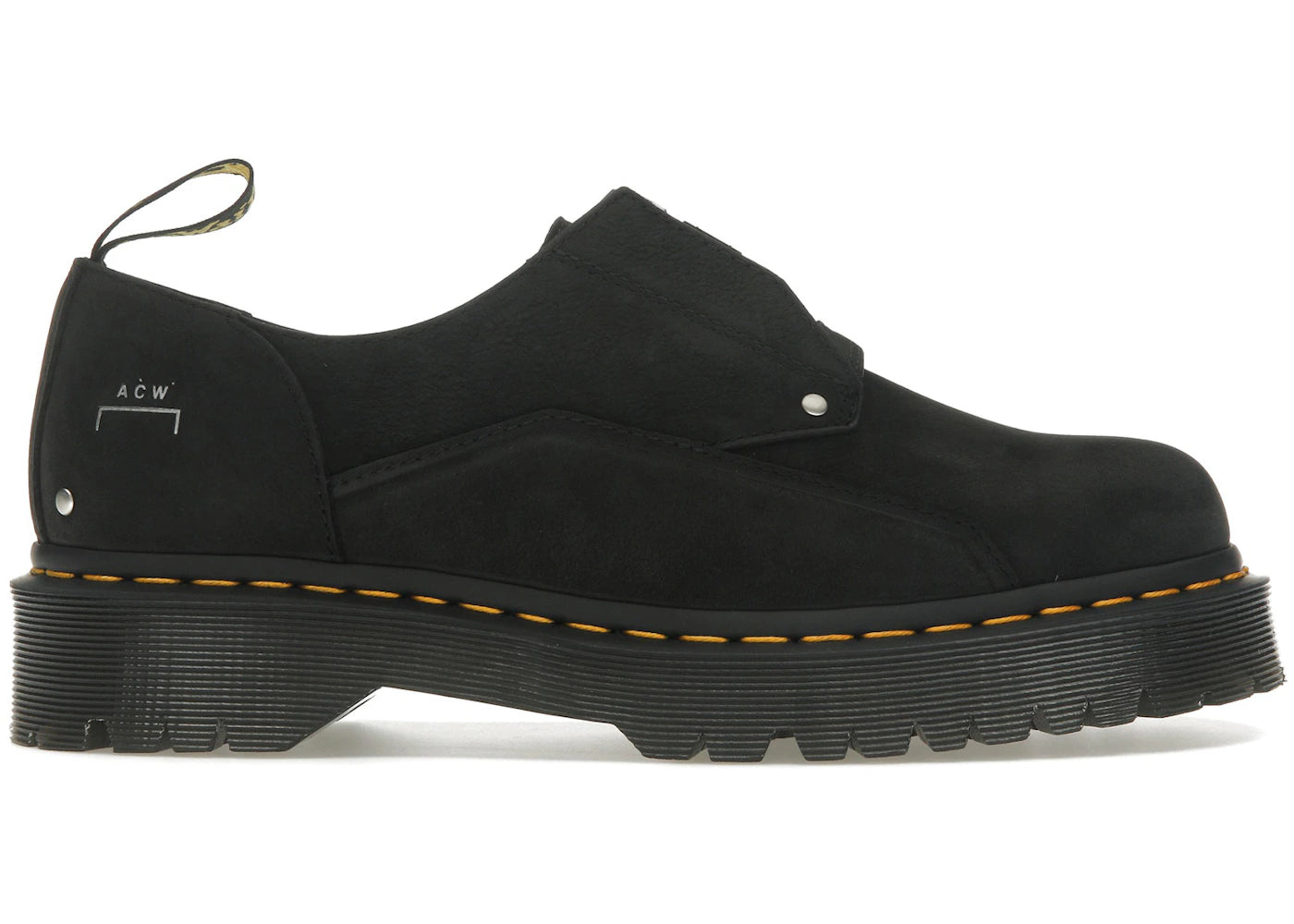 dr. martens 1461 bex a-cold-wall black milled nubuck