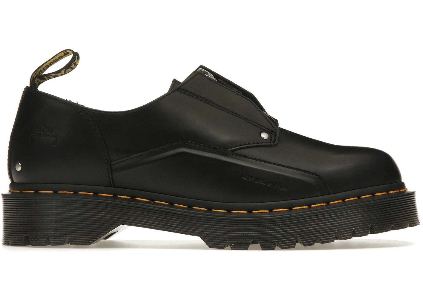 dr. martens 1461 bex a-cold-wall black smooth