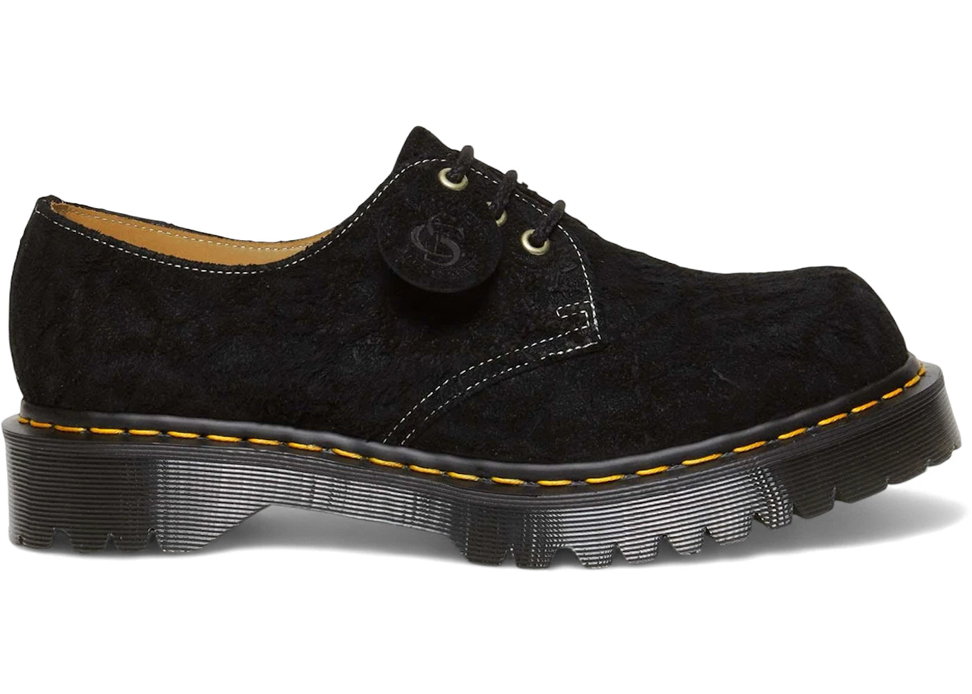 Dr. Martens 1461 Bex Emboss Suede Oxford Shoes Made In England Black