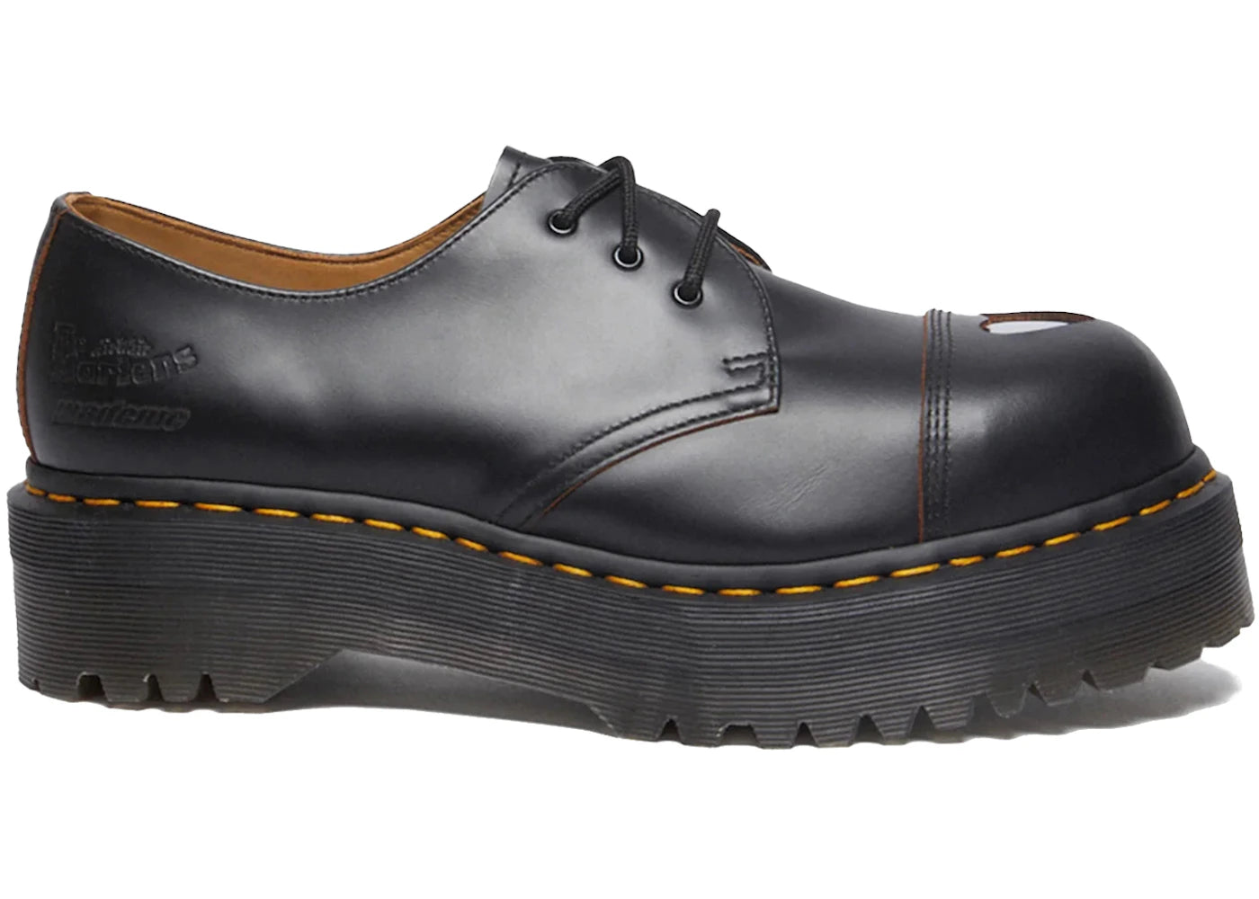 dr. martens 1461 platform mademe black (women's)