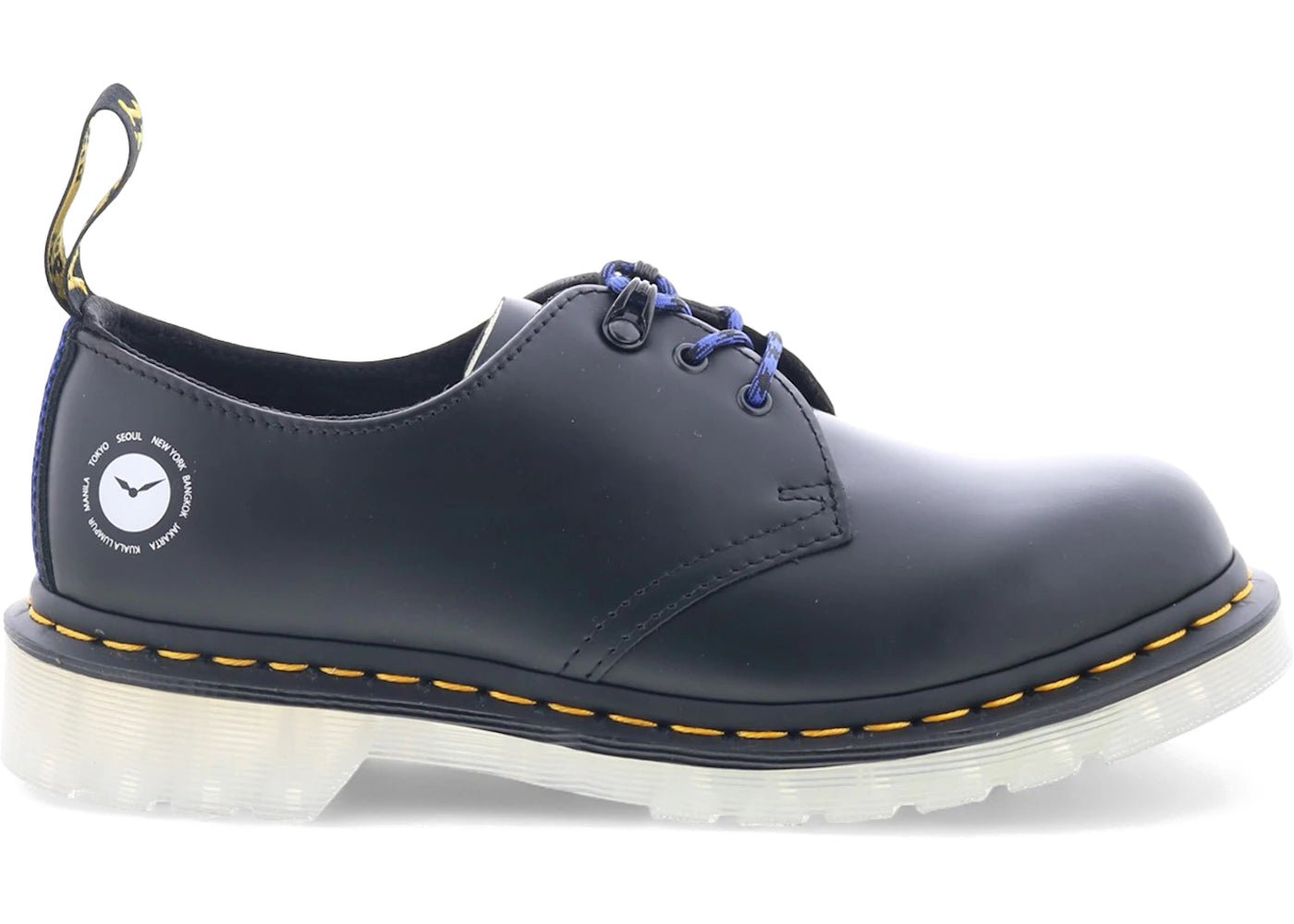 dr. martens 1461 smooth leather oxford atmos black
