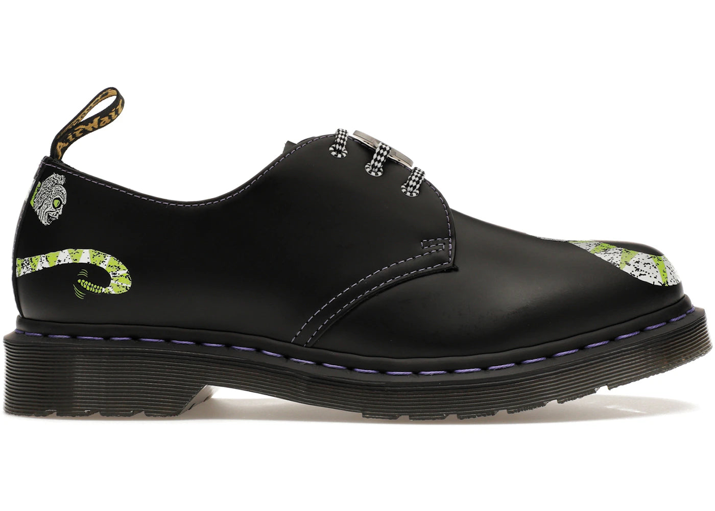 Dr. Martens 1461 Wb Beetlejuice Smooth Leather Oxford Black Smooth