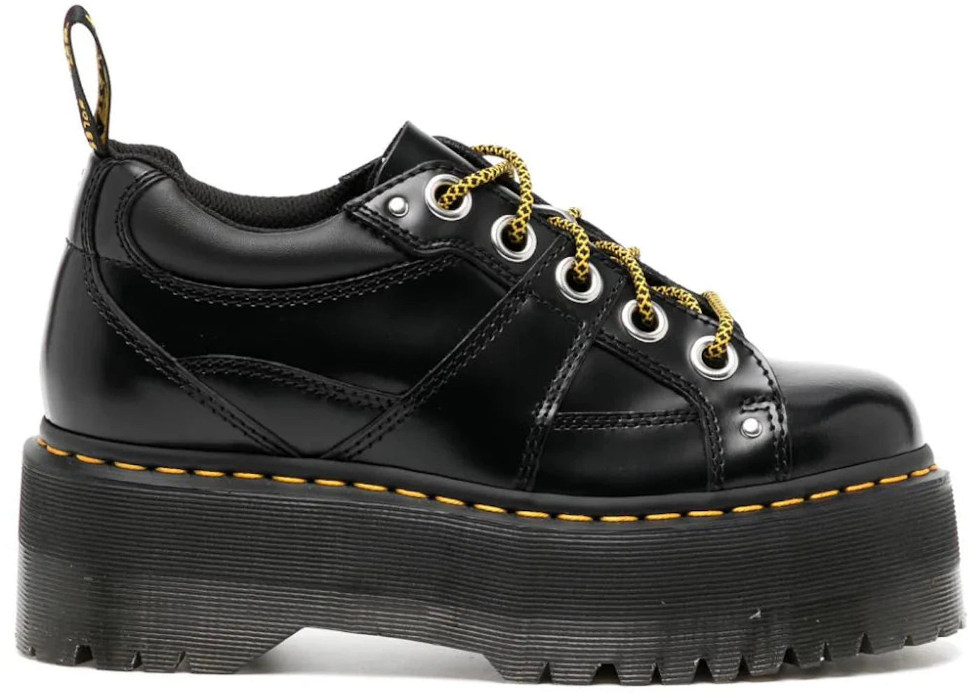 dr. martens 5-eye max buttero platform black