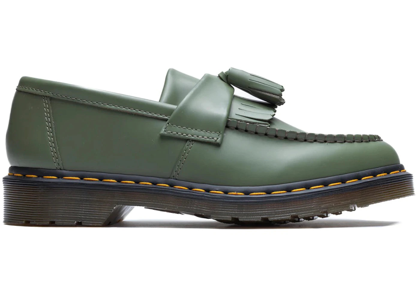 dr. martens adrian tassel loafer khaki green