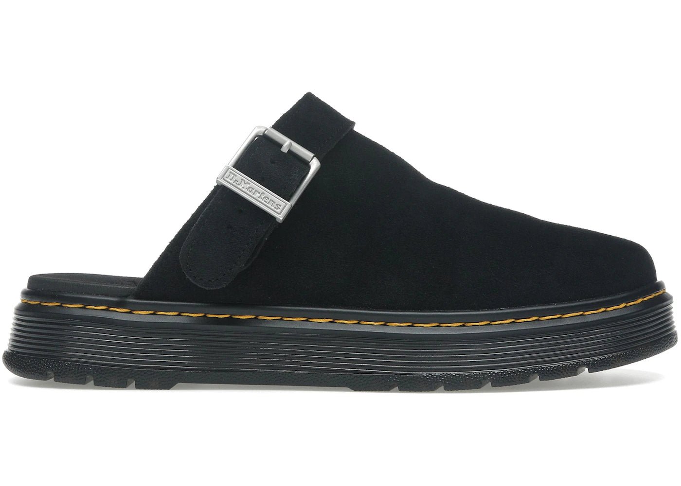 dr. martens brookline suede mule black bronx suede