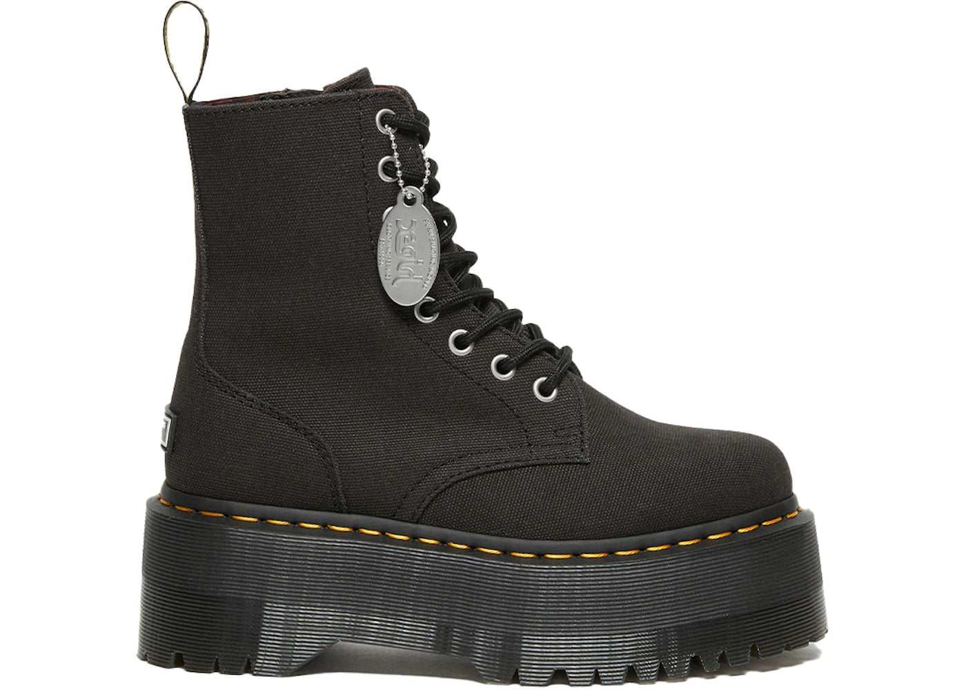 dr. martens jadon platform x-girl canvas (women's)