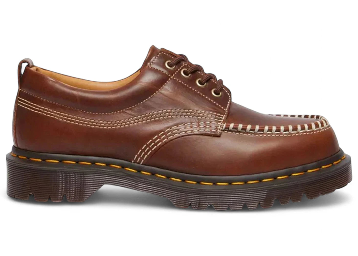 dr. martens orleans lowell moc toe shoes butterscotch