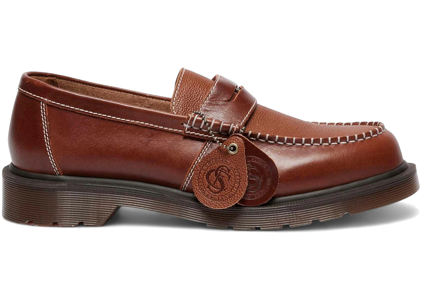 dr. martens penton leather loafer amber tan