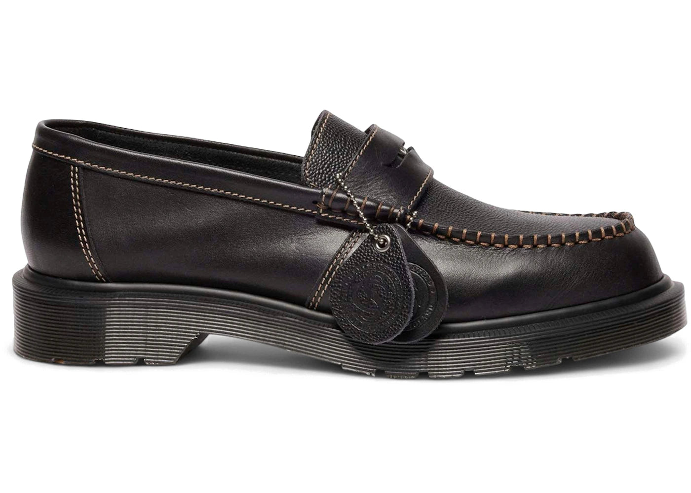 dr. martens penton leather loafer black