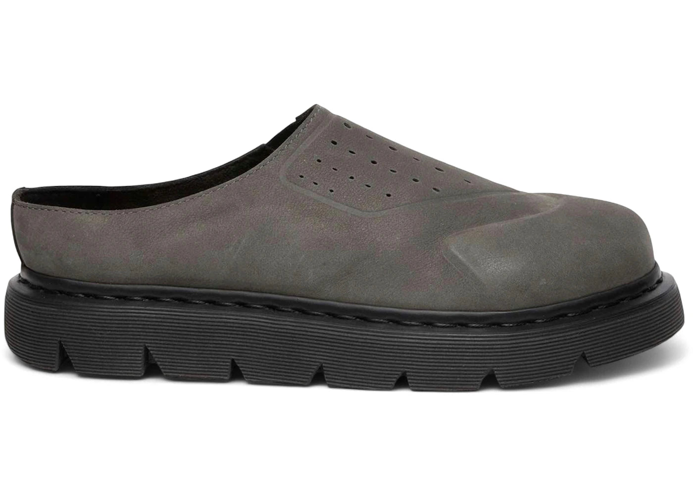 dr. martens vent xx02 mules dark grey milled nubuck