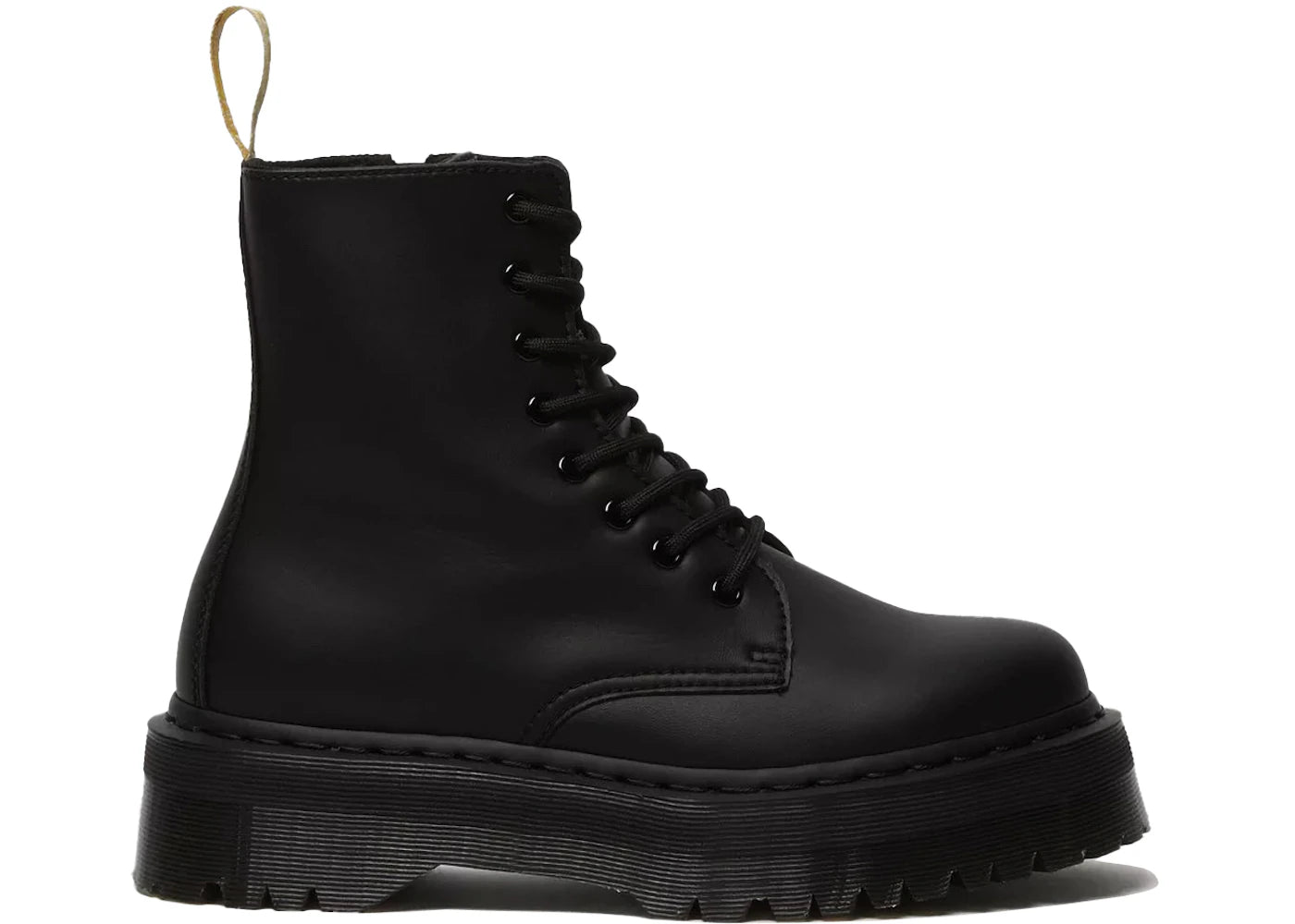 dr. martens vegan jadon ii mono platform black (women's)