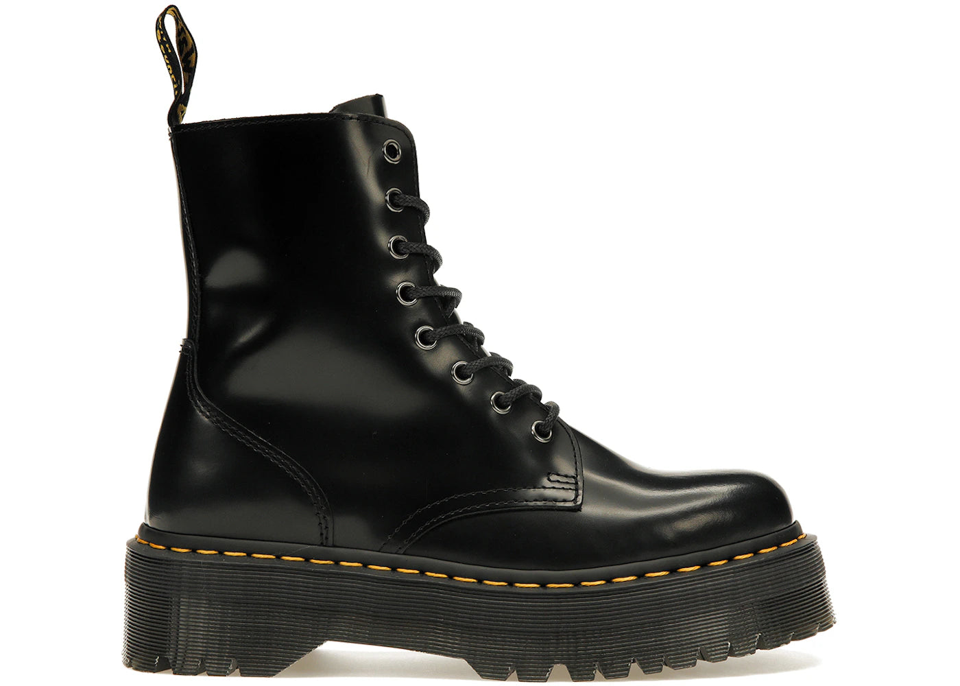 Dr. Martens Jadon Platform Boots Black Smooth Leather