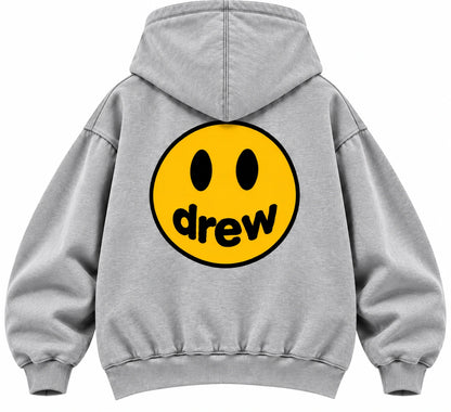 Drew House Mascot Zip Hoodie Grey