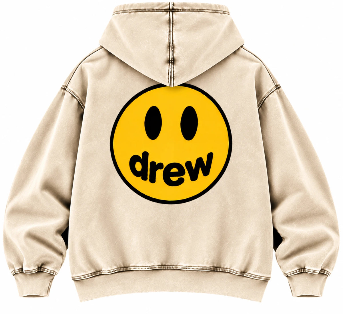 Drew House Vintage Wash Hoodie Cream