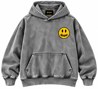 Drew House Vintage Wash Hoodie Grey