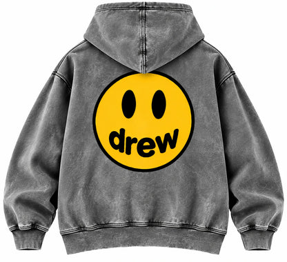 Drew House Vintage Wash Hoodie Grey