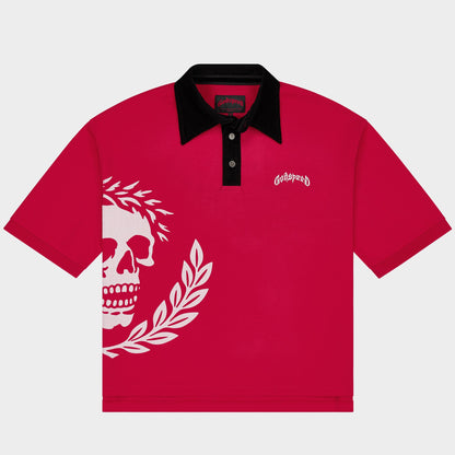 Godspeed Victor Oversized Crest Polo (Red)