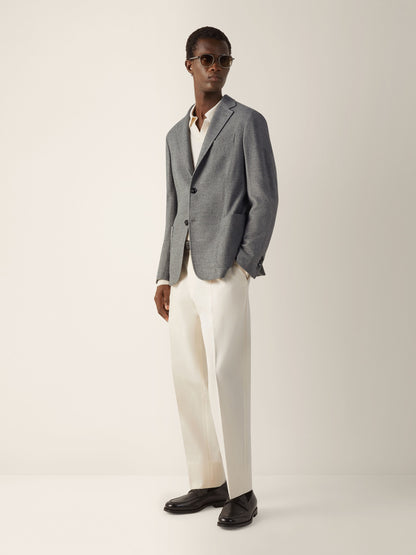 Zegna Grey Mlange Trofeo Cashmere Jacket