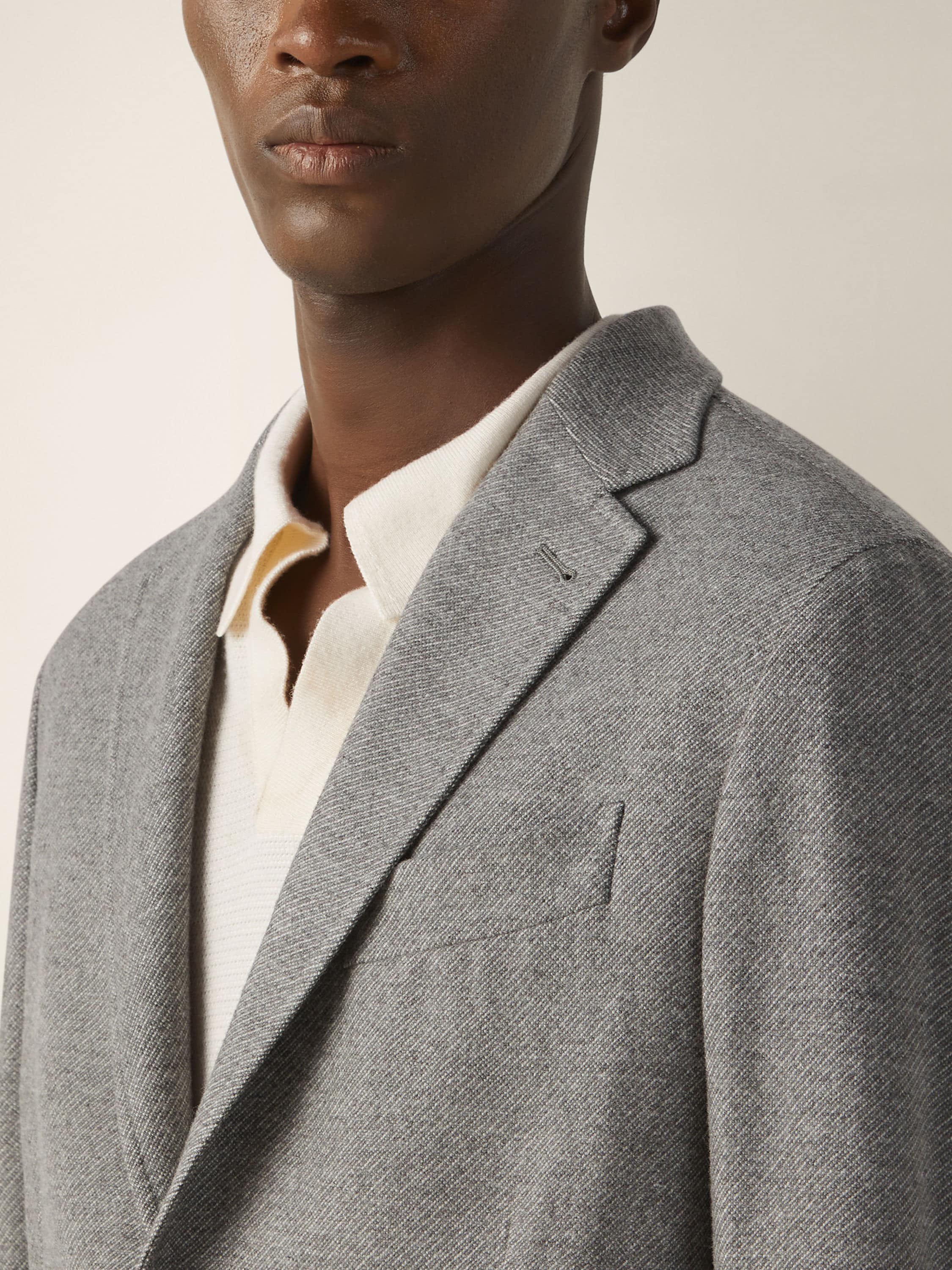 Zegna Grey Mlange Trofeo Cashmere Jacket