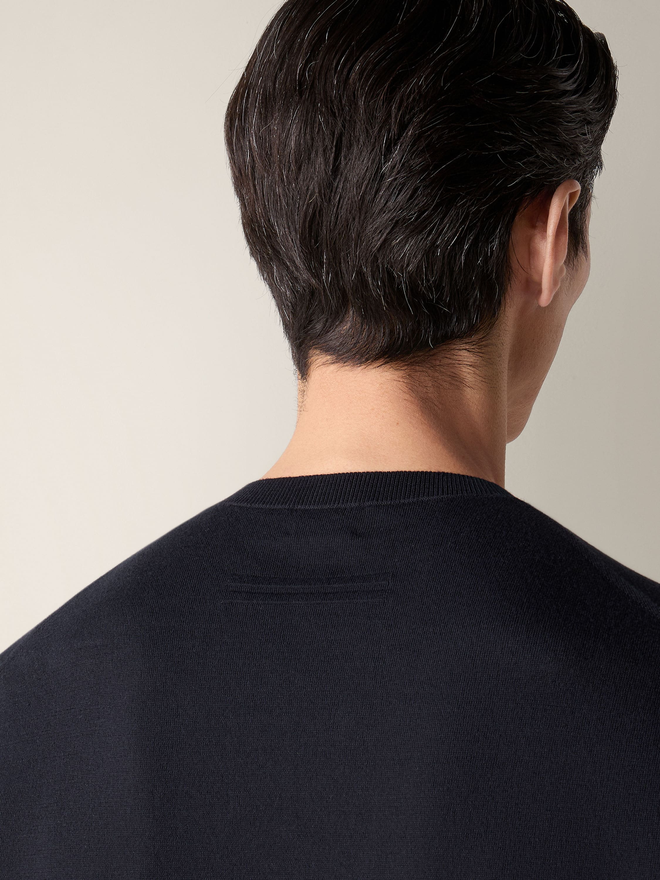 Zegna Navy Blue Premium Cotton T-Shirt