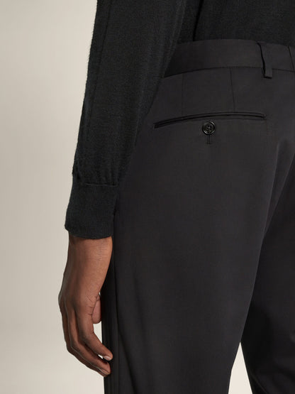 Zegna Black Stretch Cotton Pants