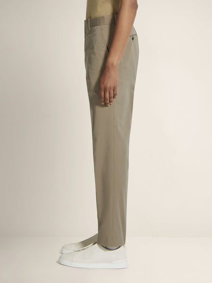 Zegna Beige Stretch Cotton Pants