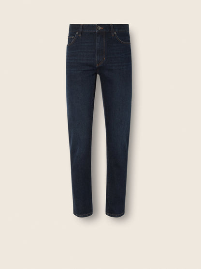 Zegna Dark Blue Rinse-Washed Stretch Cotton Roccia Jeans