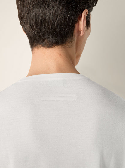 Zegna White Cashseta Crewneck