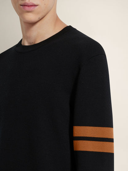 Zegna Black High Performance Wool Crewneck