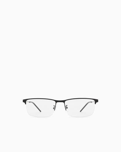 Emporio Armani Men’s Asian-fit rectangular frame