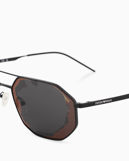 Emporio Armani Men’s irregular-shaped sunglasses