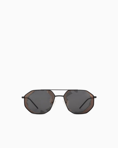 Emporio Armani Men’s irregular-shaped sunglasses