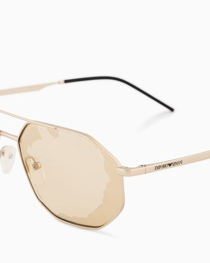 Emporio Armani Men’s irregular-shaped sunglasses