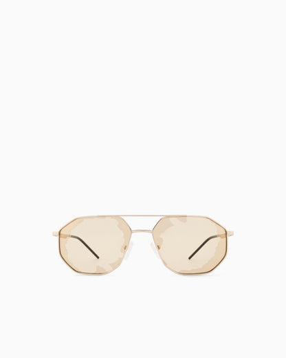 Emporio Armani Men’s irregular-shaped sunglasses