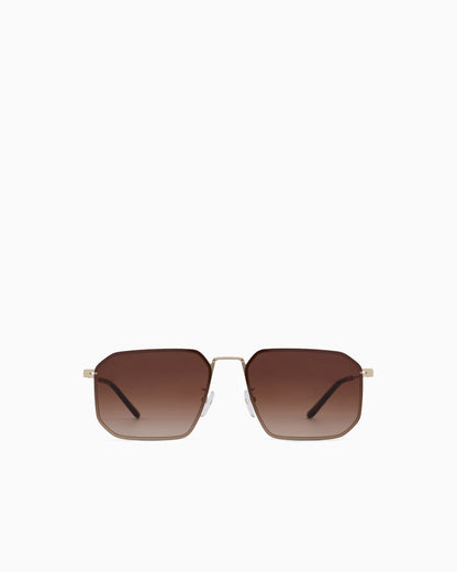 Emporio Armani Men’s irregular-shaped Asian fit sunglasses