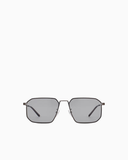 Emporio Armani Men’s irregular-shaped Asian fit sunglasses